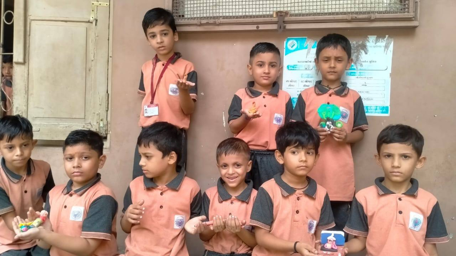 Activity of making different shapes from clay(PU)